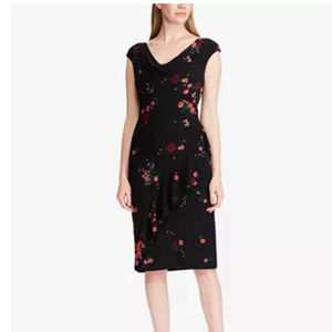 Lauren Ralph Lauren jersey cowl-neck dress